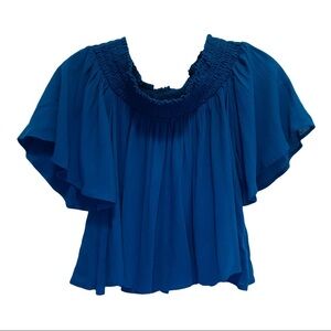 NWT Kimchi Blue Smocked Off the Shoulder Top